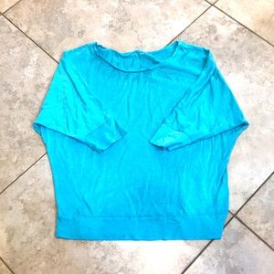 Eileen fisher batwing shirt small turquoise